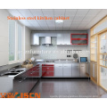 Aisen Glossing Stainless Steel Kitchen Cabinets Design